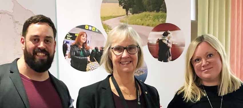 Christian Dym&eacute;n, Lena Erixon och Caroline Ljungberg-Toulson