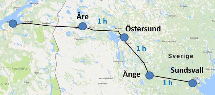 kollektivtrafik i Mittnorden