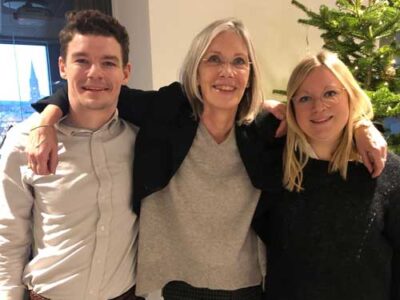 Axel Persson, Katarina Pelin och Caroline Ljungberg Toulson