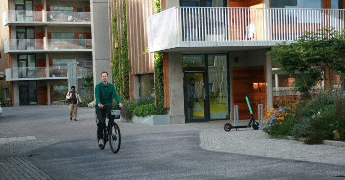 Inv&aring;narna i Brf Viva i G&ouml;teborg anv&auml;nder mobilitetstj&auml;nsten EC2B