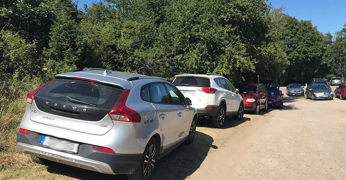 Parkeringskaos i naturen