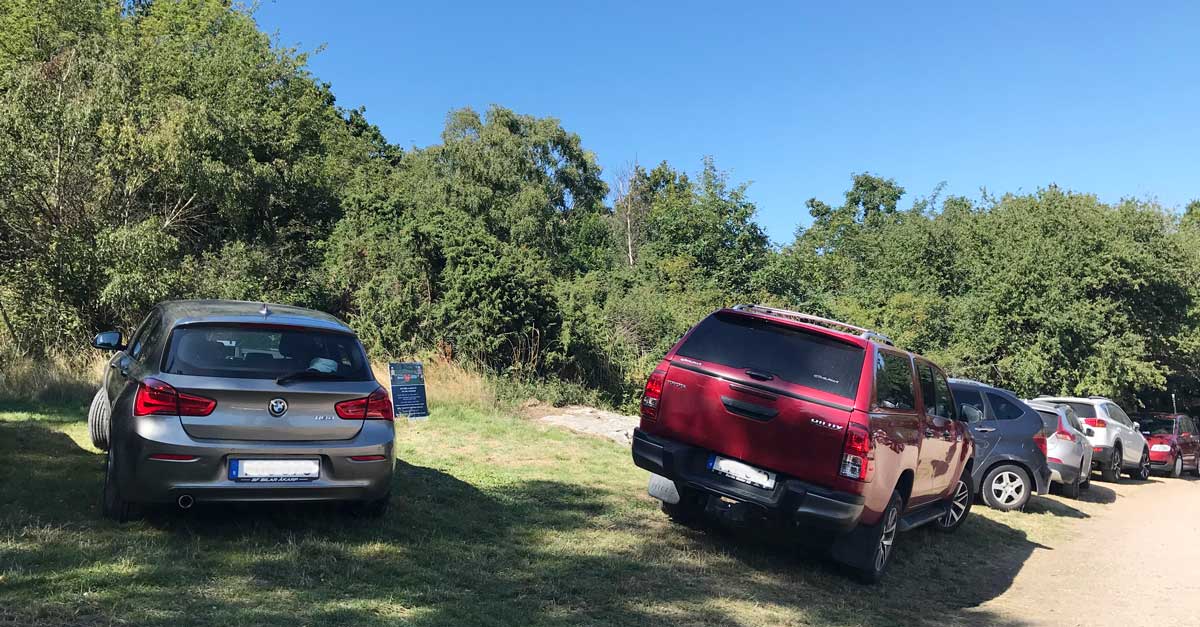 parkeringskaos i naturen