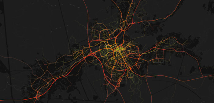 Med b&auml;ttre resvanedata &auml;r det l&auml;ttare att ta bra beslut. H&auml;r kartbild som visar cykeldata, cykelplanering