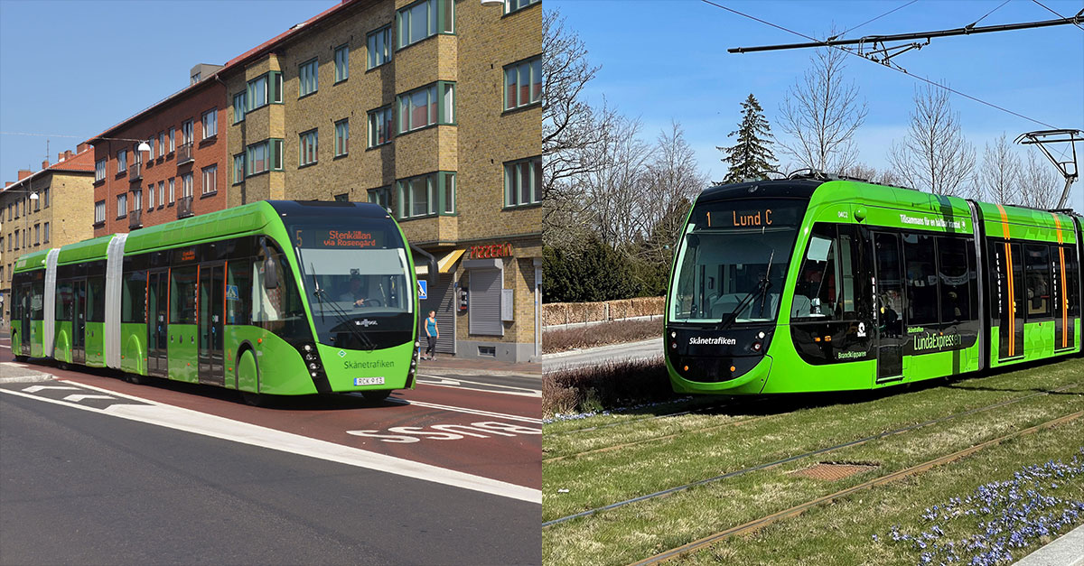 BRT Malm&ouml; och buss i Lund