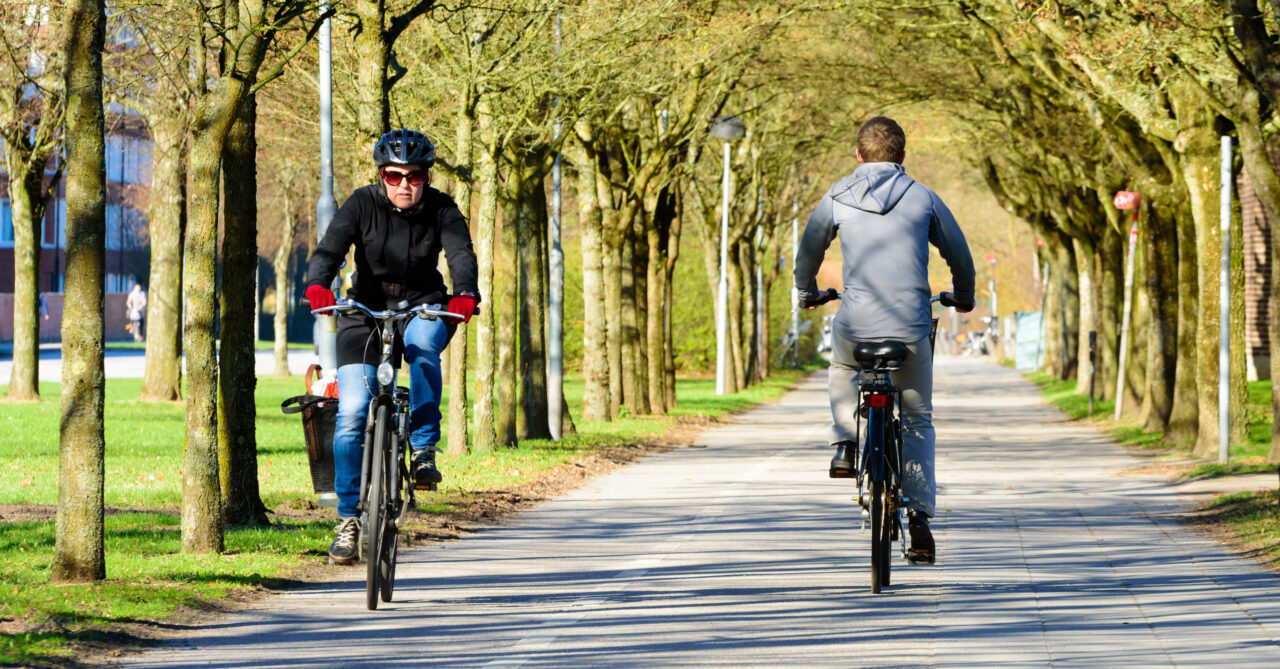 Cyklister i all&eacute;