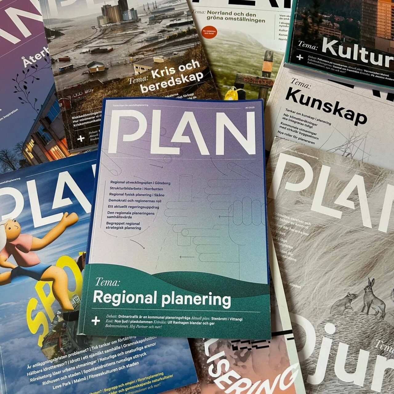 Senaste numret av PLAN, Tema: Regional Planering